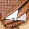 Sac à bandoulière en cuir - avec rivets