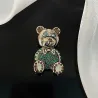 Broche ours en cristal