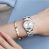 CHRONOS - montre à quartz de luxe en argent - acier inoxydable