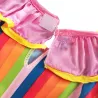 Robe de clown - costume - rayures colorées / pois
