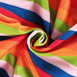 Robe de clown - costume - rayures colorées / pois