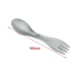 Couverts de camping 2 en 1 - cuillère / fourchette