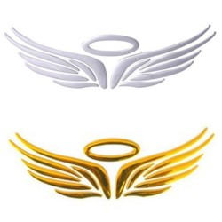 Sticker voiture 3D - ailes d'ange