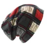 2 en 1 - bonnet / écharpe d'hiver - design à carreaux - unisexe