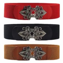 Large ceinture élastique - avec boucle en métal
