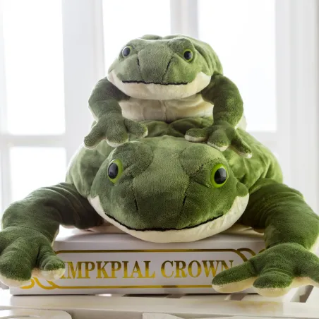 Grenouille verte en peluche - jouet