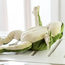 Grenouille verte en peluche - jouet