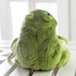 Grenouille verte en peluche - jouet