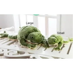 Grenouille verte en peluche - jouet