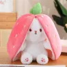 Peluche lapin blanc - coussin avec fermeture éclair - jouet