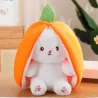 Plush white rabbit - pillow with zipper - toyCuddly toys