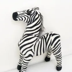Zèbre réaliste - peluche