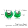 Boucles d'oreilles en forme de lune - opale - argent sterling 925
