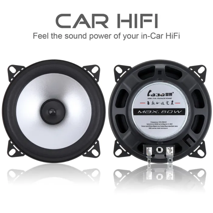 Hifi car coaxial speaker - 2-way - 4 Inch - 60W - 2 piecesSpeakers