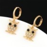 Golden hoop earrings - dangle cross / owl / pineapple / butterflyEarrings