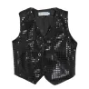 Gilet à sequins brillants pour garçon