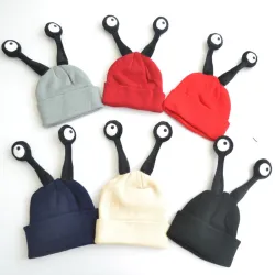 Bonnet tricoté chaud - drôles de longs yeux