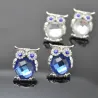 Silver necklace with crystal owlNecklaces