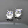 Silver necklace with crystal owlNecklaces