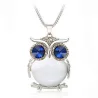 Silver necklace with crystal owlNecklaces