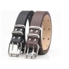 Classic leather belt - star rivets - double pin buckleBelts
