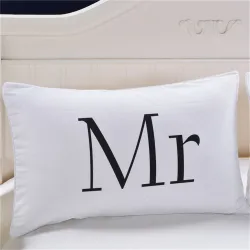 Mr & Mrs - housse de coussin - 2 pièces