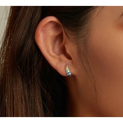 Rainbow hoop earrings - 925 sterling silverEarrings