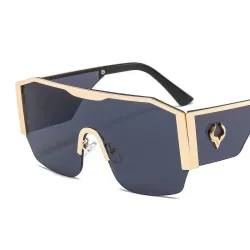 Lunettes de soleil mode oversize - logo taureau