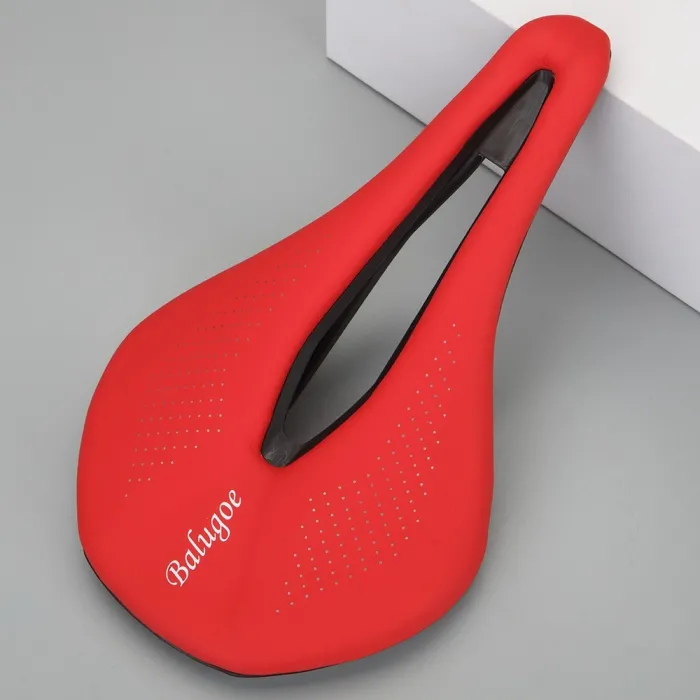 Selle de vélo avec trou - siège en cuir souple respirant