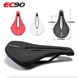 Selle de vélo avec trou - siège en cuir souple respirant