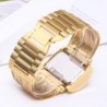 Luxurious Quartz watch with crystals - wide gold braceletWatches