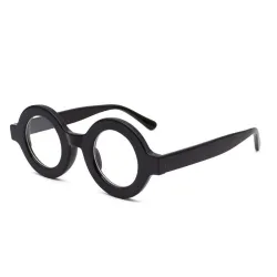 Lunettes de soleil rondes rétro - verres transparents