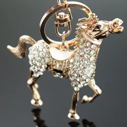 Cheval de cristal - porte-clés