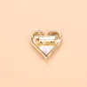 Broche en forme de coeur classique