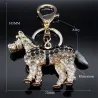Cheval de cristal - porte-clés doré