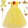 Elegant off shoulder dress - yellow girls costumeCostumes