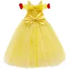 Robe élégante à épaules dénudées - Déguisement fille jaune