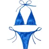 Ensemble bikini sexy - effet métallisé