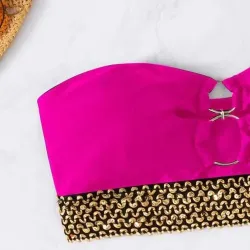 Ensemble bikini sexy - décorations en métal