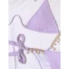 Ensemble de bikini sexy - avec des décorations en cristal / métal