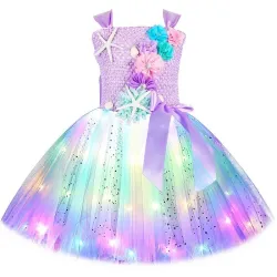Princess / mermaid dress - with LED - girls costumeCostumes