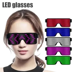 Lunettes LED - Alimentation par batterie / USB