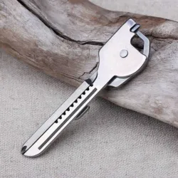 6 in 1 multi functional key - stainless steel multi toolSurvival tools