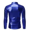 Shiny metallic long sleeve shirt - with sequins decorationsT-shirts