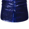 Shiny metallic long sleeve shirt - with sequins decorationsT-shirts