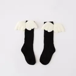 Long cotton socks - with angel wingsClothing