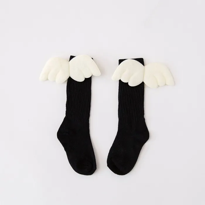 Long cotton socks - with angel wingsClothing