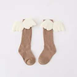 Long cotton socks - with angel wingsClothing