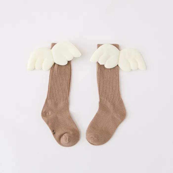 Long cotton socks - with angel wingsClothing