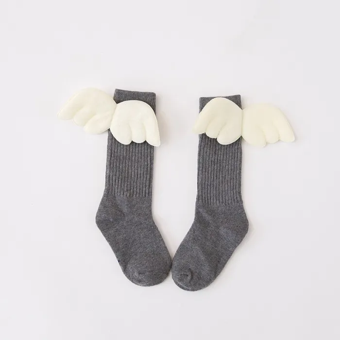 Long cotton socks - with angel wingsClothing